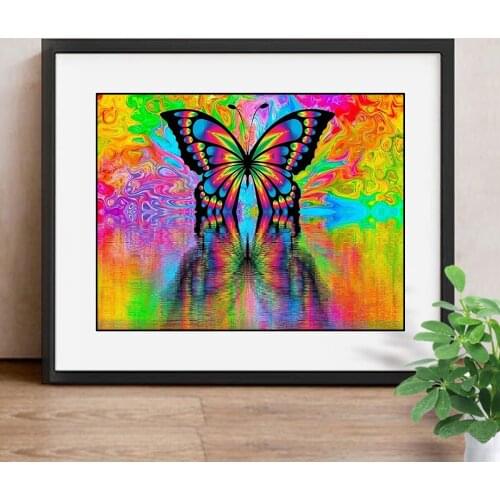 5D DIY Diamond Painting Butterfly Full Drill Square Picture Of Rhinestone Diamond Mosaic Diamond Embroidery Animal
