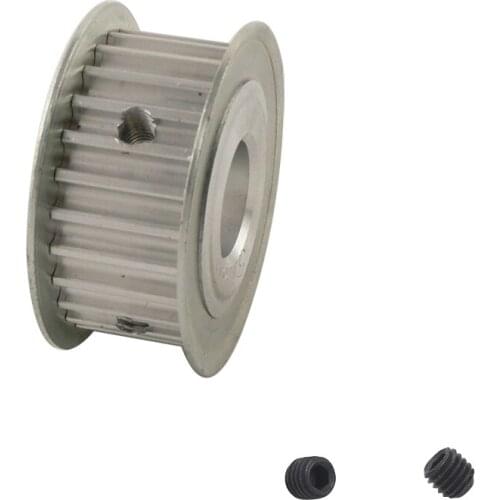 5M 25T HTD5M Timing Pulley 21mm Belt Width 5/6/6.35/8/10/12/12.7/14/15/16/17/18/19/20/22mm Bore Aluminum Alloy Timing Pulley