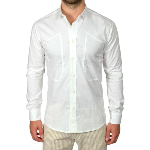 White shirt with patches