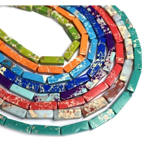 Natural Stone Beads Red Agates Tiger Eye Stone Strip Shape Loose Beads for Making DIY Bracelet Necklace Jewelry Length 40cm