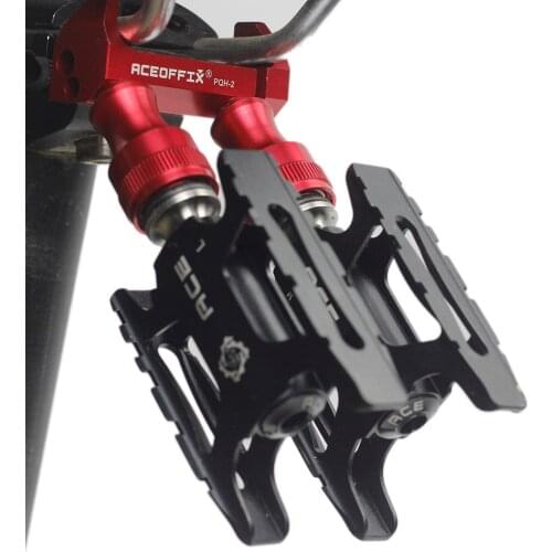 Quick Release Bike Pedal Holder Adapter For Brompton Folding Bike Saddle Pedals Mount For MKS EZY Aceoffix Bicycle Pedal