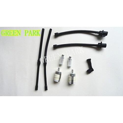 9pcs Chain saw Fuel Pipe Oil Pipe Fuel Filter Oil Filter Fit 52cc 58cc chainsaw spare parts hose set 4500/5200/5800
