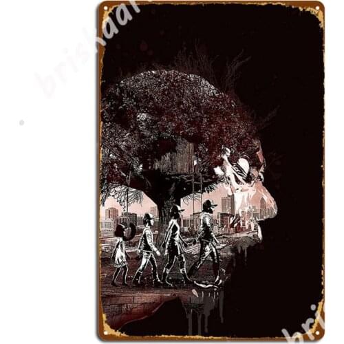 The Walking Dead Clementine Walker Metal Signs Club Wall personalized Plaques Tin sign Posters