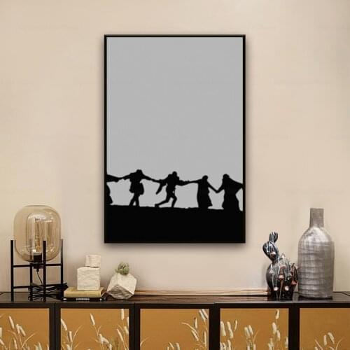 Ingmar Bergman s Seventh Seal Wall Art Canvas Print Silk Fabric Wall Poster Art Decor Sticker Bright