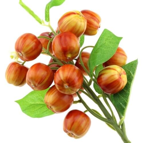 Gresorth Fake Fruit Bunch Decoration Artificial Apple Lifelike Food Home Kitchen Shop Party Christmas Display