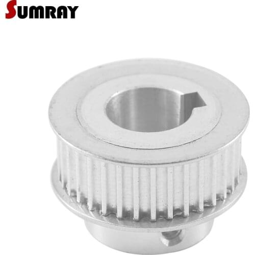 SUMRAY 3M 60T Keyway Timing Pulley 8/10/12/14/15/16/19/20mm bore keyway Diameter 3/4/5/6mm 11/16mm width Toothed Pulley Wheel