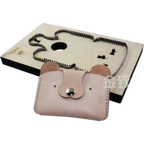 Shiba Inu Dog Card Package Knife Mold Dog Year Theme Handmade Leather Goods Wallet Laser Knife Mold Can Be Customized