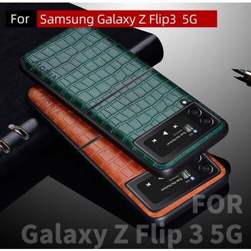 Leather Case For Samsung Galaxy Z Flip 3 ,For Galaxy Z Flip3 Case