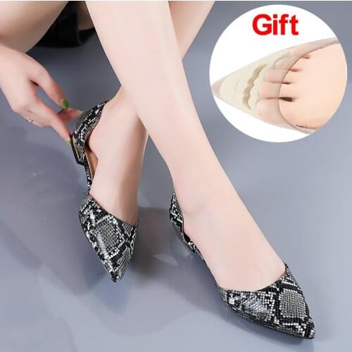 LAASIMI Women's Ballet Flats With Heels