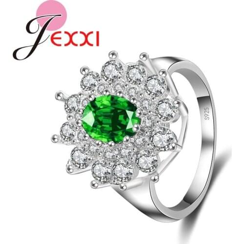 Top Sale New Trendy Ring AAA Cubic Zircon Brand Ring Fashion Jewelry 925 Sterling Silver Women Wedding Engagement Rings