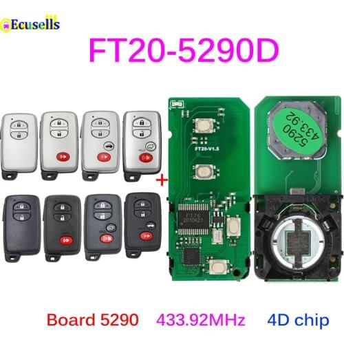 Lonsdor FT20-5290D 433.92MHz ASK Keyless Go Smart Key Board PCB 4D Chip for Toyota Venza Lexus RX LS460 GX460 Board 5290