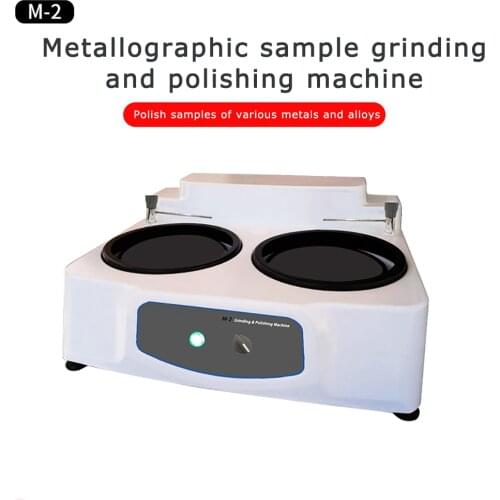 M-2 metallographic sample grinding and polishing machine variable speed double disc polishing machine pre-mill 220V