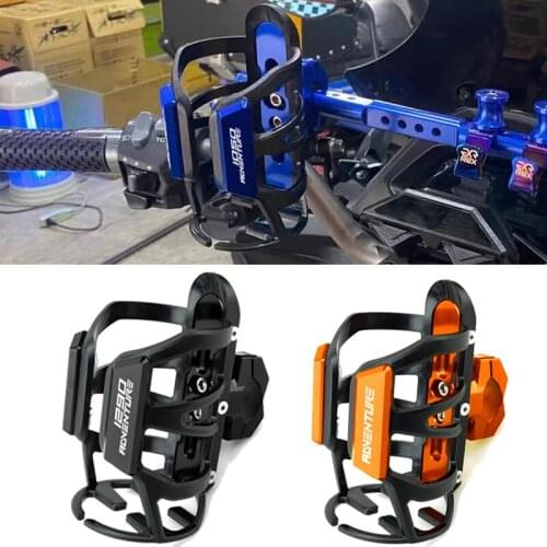 Latest For Ktm Adventure 390 790 Adv 1050 1190 1090 1290 Adventure Motorcycle CNC Beverage Water Bottle Drink Cup Holder Mount