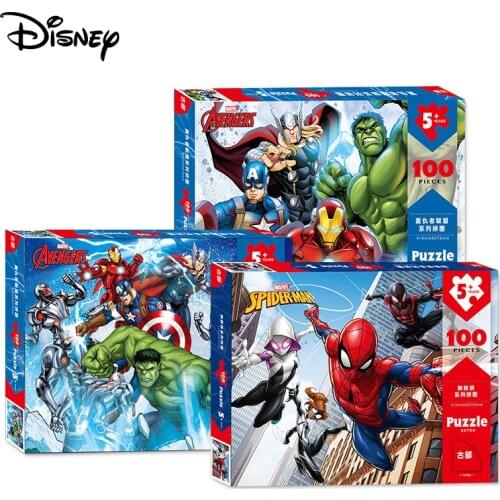 Disney Puzzle 100 Pieces Boxed Puzzle 6-7-8 Years Old Childrens Educational Toys