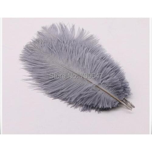 Plumas! Veren! Fluffy gray ostrich feather 25-30cm/10-12inches beautiful plumages diy jewelry material wedding decorations