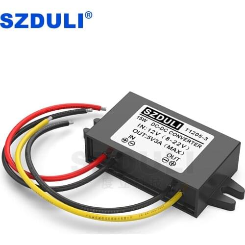 12V to 5V 3A DC voltage converter 12V to 5V DC/DC regulator, low power buck power module