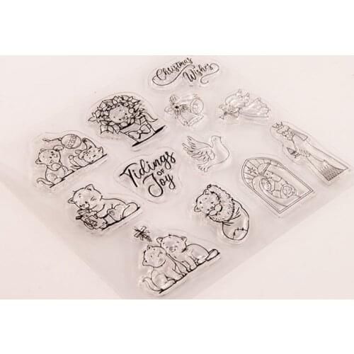 Lovely Cats Silicone Clear Seal Stamp DIY Scrapbooking Embossing Photo Album
