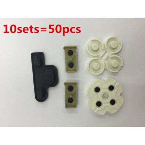 For Sony PS3 PlayStation 3 DualShock Controller Soft Rubber Replacement Silicone Conductive Adhesive Button Pad keypad 10Set/lot