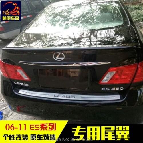 For Lexus ES250 ES300 ES350 Spoiler ABS Plastic Unpainted Color Rear Roof Spoiler Wing Trunk Lip Boot Cover Car Styling