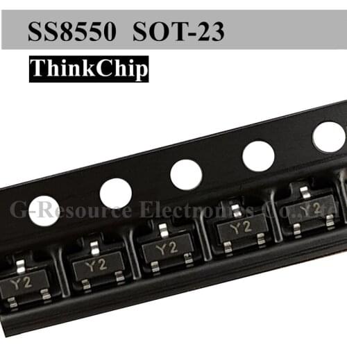 100pcs) SS8550 SOT-23 (Marking Y2) SMD PNP Signal Transistor Triode MMBT8550