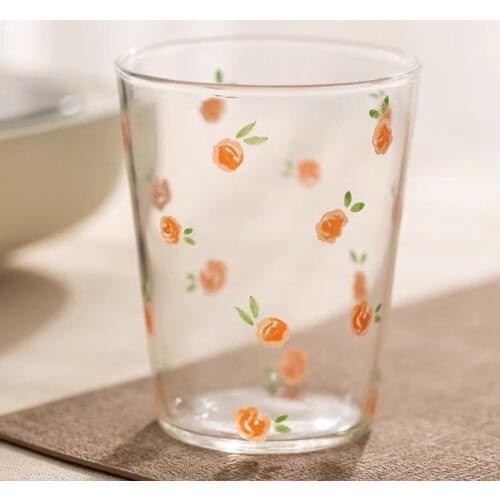 Glass Bear Cup Verre Fraise Home Drinking Water Cute Girl Net Red Ins Breakfast Large Capacity Milk Tasse Double Paroi Verre