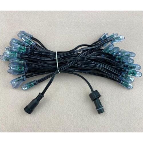 12mm 0.75W WS2811 WHITE strobe pixel string,DC5V input,50pcs a string,IP68 rated