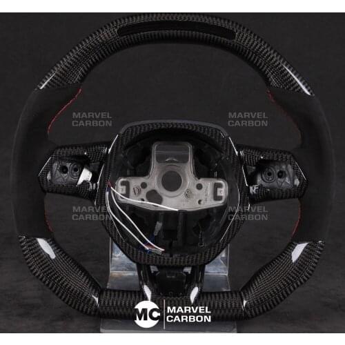 LED Performance Steering Wheel Display Compatible Lamborghini + 100% Real Carbon Fiber