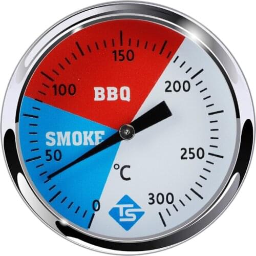 TS 300 Celsius 2 inch Stainless Steel Barbecue BBQ Smoker Grill Thermometer Temperature Gauge