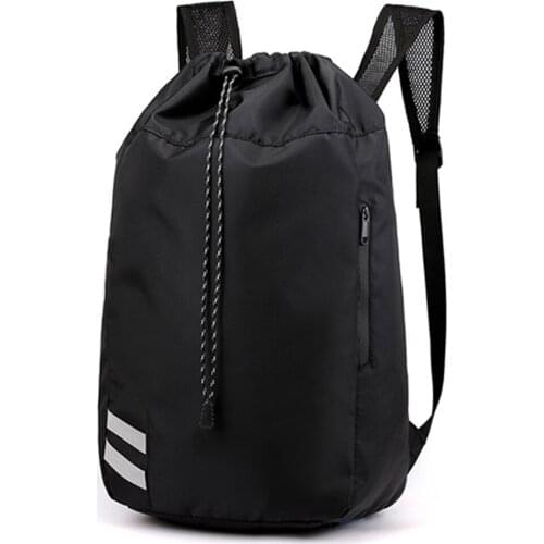 Unisex Sports Backpack Oxford Fabric Bucket Drawstring Waterproof Outdoor Soccer Football Basketball Backpack Bags New