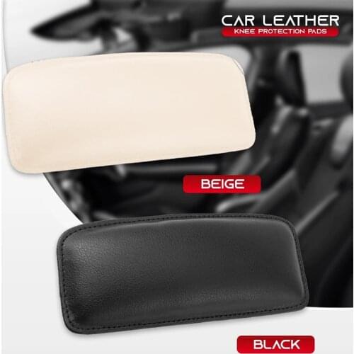 Universal Leather Knee Pad for Car Interior Pillow Comfortable Elastic Cushion Memory Foam Leg Pad Thigh Support Car Accessories