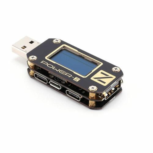 POWER-Z USB PD QC3.0 QC2.0 Tester Voltage Current Ripple Dual Type-C Meter KM001