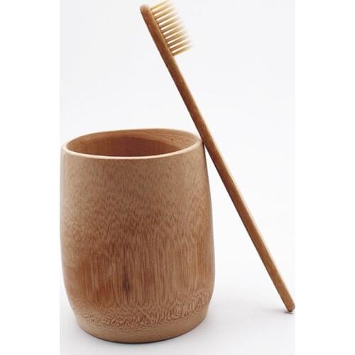 Tooth cleaning Bamboo Toothbrush Khaki Soft bristles tandenborstel Fibre Wooden Handle Low carbon Environmentally Toothbrush