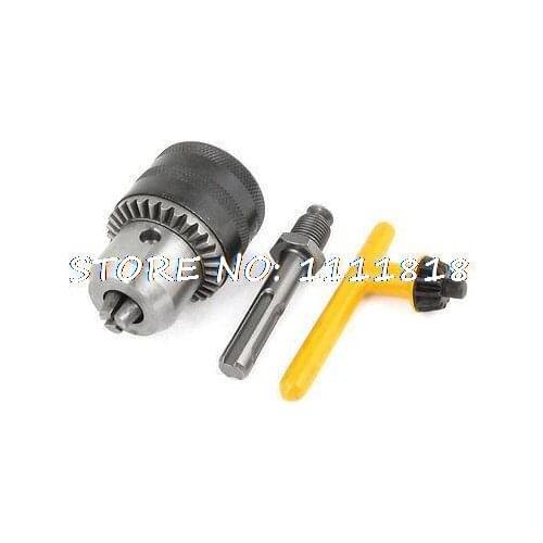 1/2"-20UNF Mount 1.5-13mm Capacity Drill Electric Chuck Key Tool w Shank