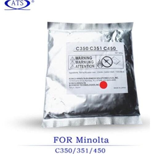 400G/pcs CMYB Developer powder for Konica Minolta Bizhub C 350 351 450 compatible Printer supplies C350 C351 C450