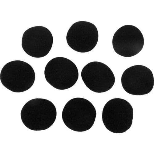5 Pairs 40mm Replacement Foam Cushion Headphone Cover - Black