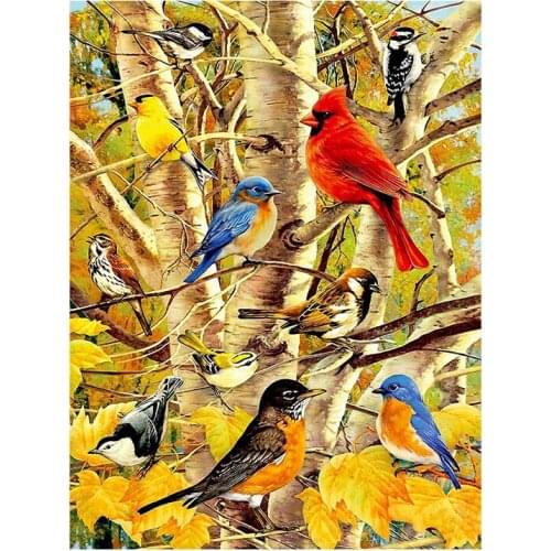 5D DIY Sparrow bird Diamond Painting animal Woods Full Drill Nouveaute Mosaic Embroidery Cross Stitch home decor gi