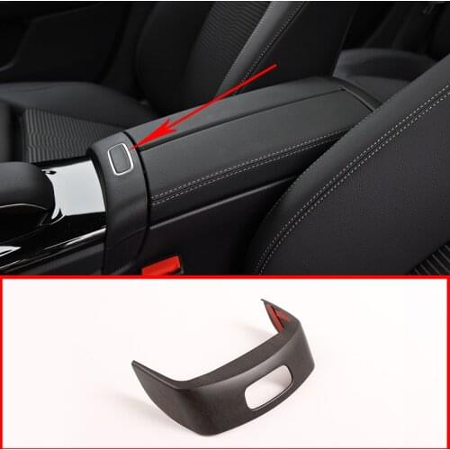 ABS chrome style For Mercedes Benz A class W177 2019-2020 car center Armrest box switch button frame sticker trim cover sequin