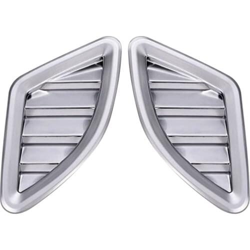 Car ABS Matte Chrome Dashboard Air Conditioning Vent Cover Trim Accessories for -BMW X1 F48 2016 2017 2018-2020