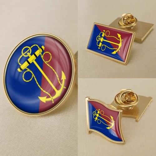 Coat of Arms of Canadian Navy Board Flag National Emblem Brooch Badges Lapel Pins