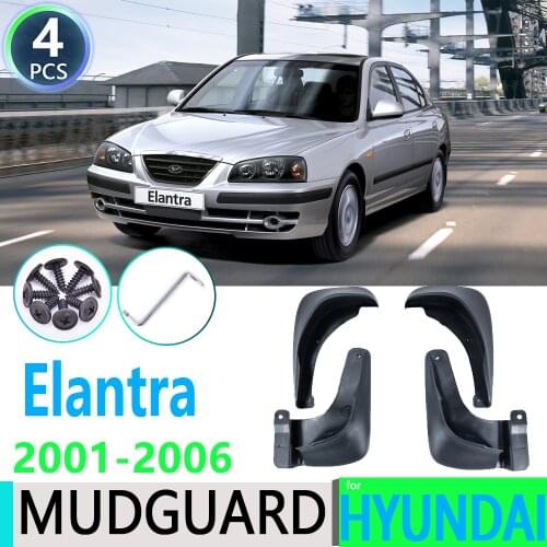 For Hyundai Elantra 2001~2006 XD 2002 2003 2004 2005 Car Fender Mudguard Mud Flaps Guard Splash Flap Car Accessories