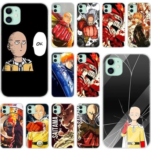 Anime Bleach One Punch Man Silicone Phone Case for Apple iPhone 12 Mini 11 Pro XS Max X XR 6 6S 7 8 Plus 5 5S SE 2020 Cover