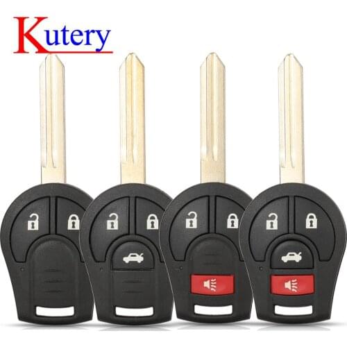 Kutery 2/3/4 Buttons Remote Key Shell Case For Nissan Sylphy Cube Juke Rogue Micra Qashqai Altima Maxima Sentra Versa