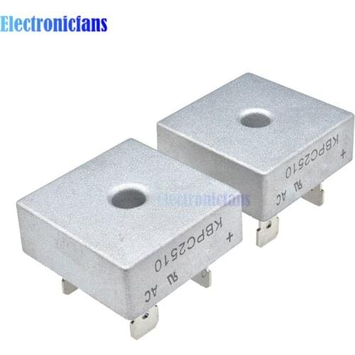 10PCS KBPC2510 1000V 25A Diode Bridge Rectifier Single Phase Bridge Rectifier New Arrival