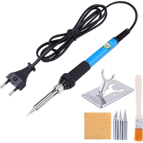 60W 220V Electric Soldering Iron Kit Adjustable Temperature Solder Iron Gun Welding Soldering Station Repair Tools