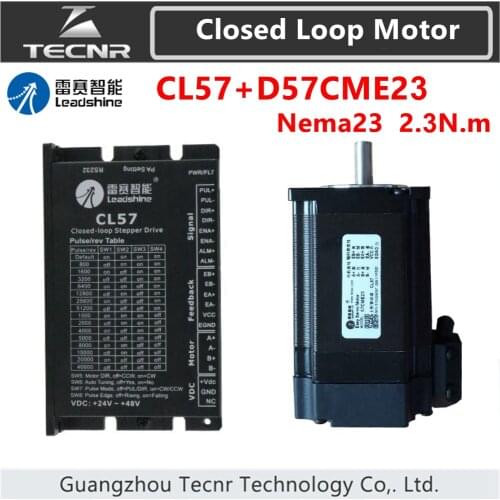 Orginal Leadshine nema23 2.1NM Closed loop Hybrid servo driver kit CL57and 57CME21 stepper motor drive 57mm