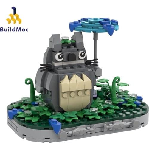 Buildmoc Anime Movie My Neighbor-Totoroed Animal Figures Cartoon Cat Building Blocks Bricks Education Toys Childrens Toy Gifts