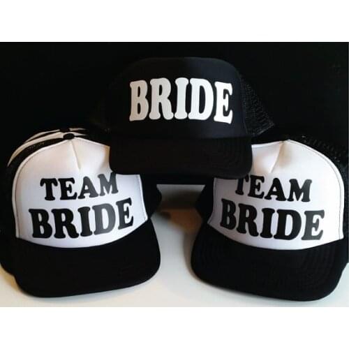 Personalize GROOM or BRIDE TEAM wedding Bachelorette party Mesh Trucker Snapback trucker hats caps gifts favors decoration