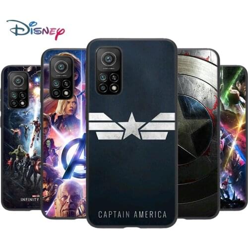 Avengers Captain America Silicone Cover For Xiaomi Mi Note 11i 11 10T 10 9 9T SE 8 Lite Pro Ultra 5G Phone Case Shell