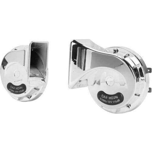 Multimedia car Car Multimedia Player Car Horn 510Hz 115Db Silver Universal for All 12V Trucks RV Motorcycles UTV ATV auto