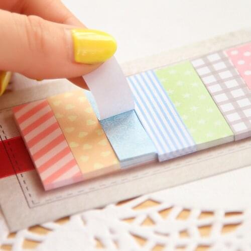 Korean 160 Pages Sticker Memo Pads Colorful Lovely Mini Memo Flags Sticky Notes Girls Gift School Stationery Supplies